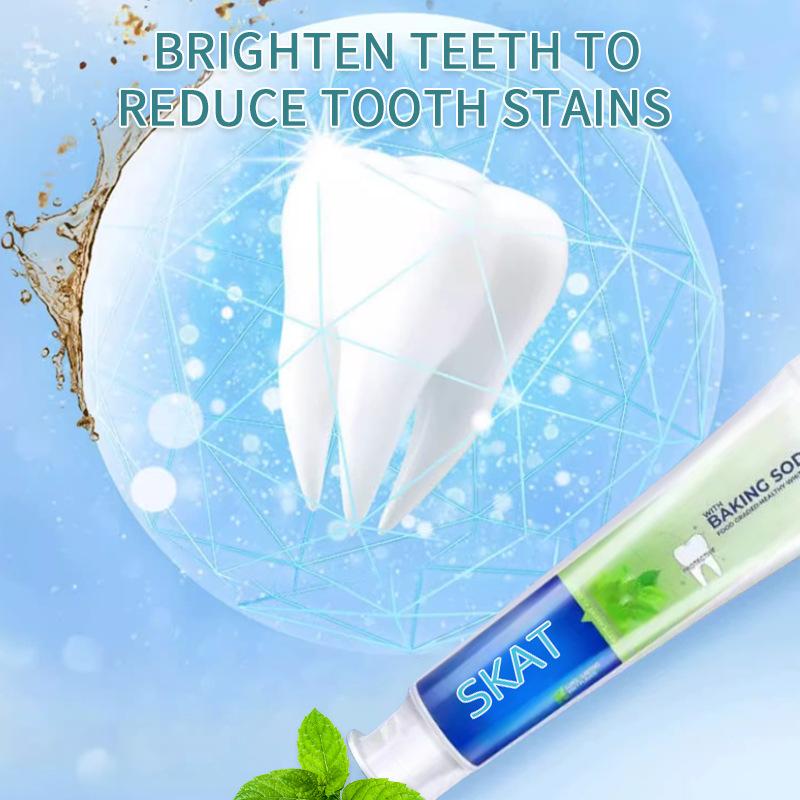 5Pcs 180g SKAT Toothpaste Japan Tech Healthy Whitening Peppermint Food Graded Cleaning Gum Protection with BAKING SODA Oral