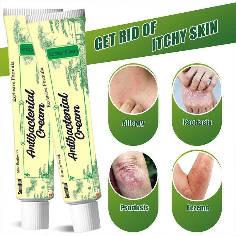 MiaoJia ZuDaiFu Buy1Take2  3Pcs 15g Skin Cream OintmentGenuine Children's Adult Senior Skin ltching Vosauito Bites Antibacteria Ointment HerbalAnti ltch Emulsifiable Paste Skin Repair SkincareAcne cle
