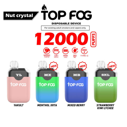 Top Fog Square 12,000 Puffs with lanyard Disposable Vape Pod
